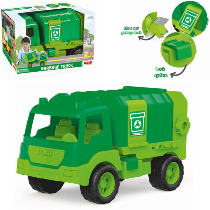 Camion Gunoi Dolu 43cm - Jucărie Educativă