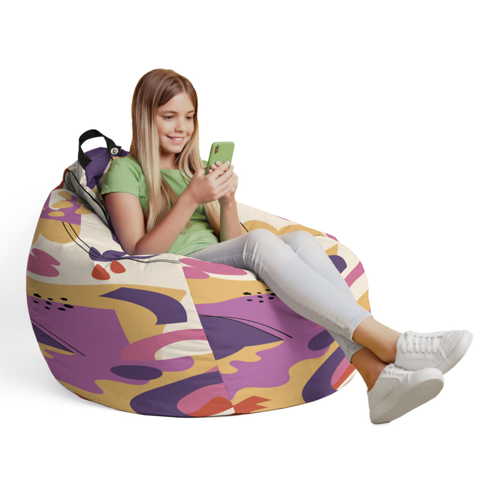 Husa Bean Bag Para Abstract Jungle Mov Updeco - imagine 4