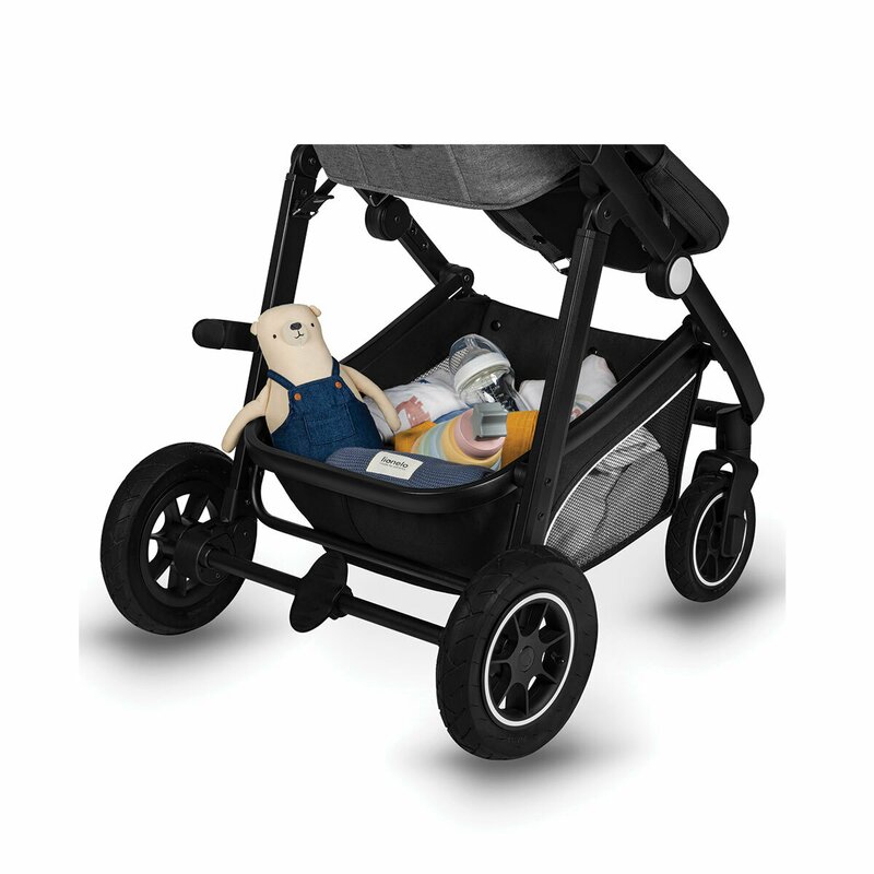 Carucior 3 in 1 Lionelo Bianka Gri, Aluminiu - imagine 6