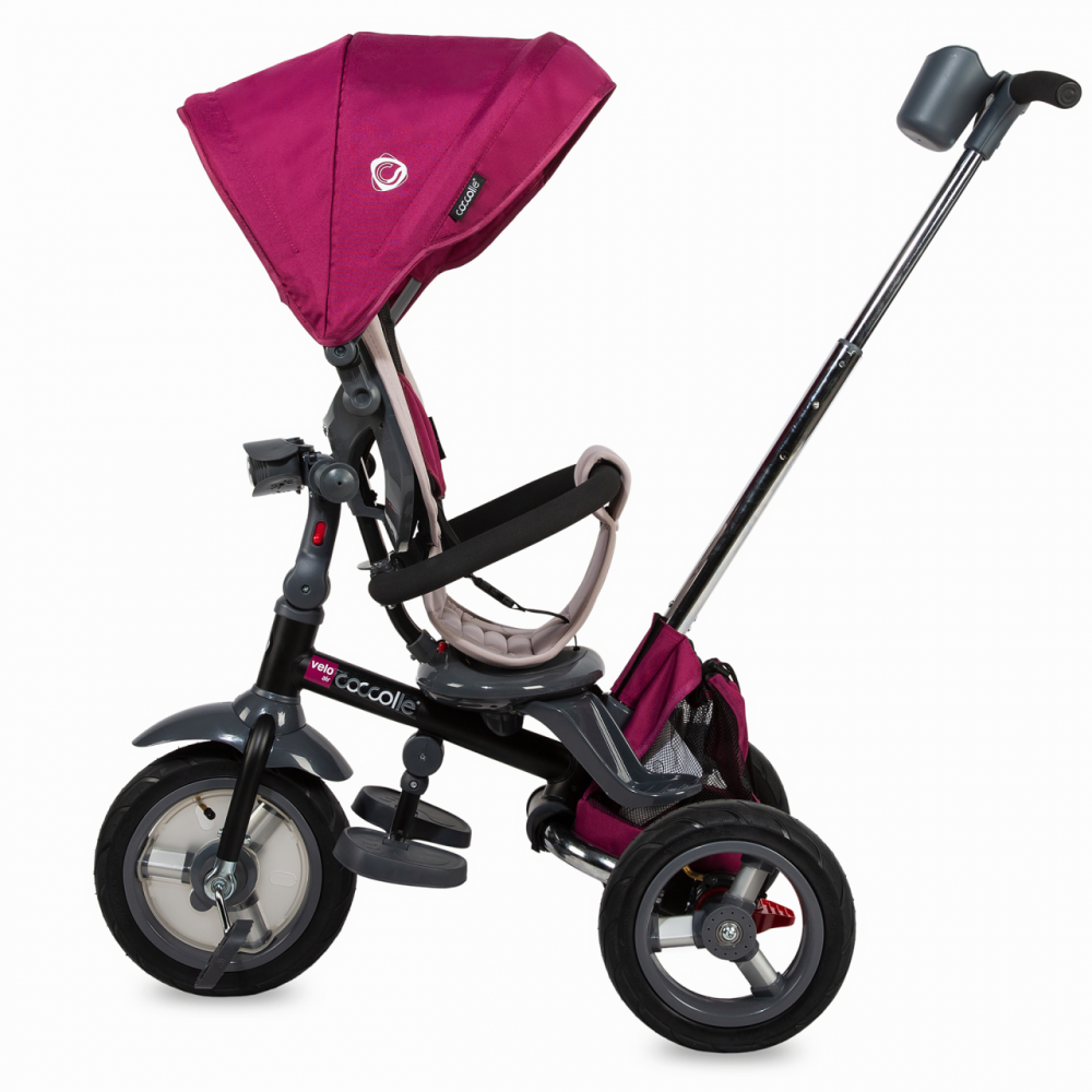 Tricicleta Coccolle Velo Air Violet 4 în 1, Pliabilă - imagine 4