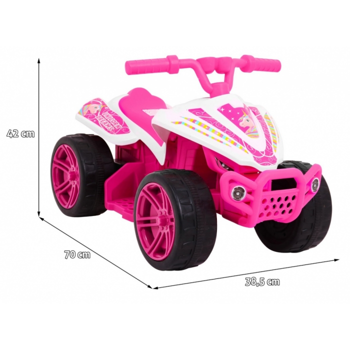 ATV Electric Copii Ramiz Little Monster Roz - imagine 4