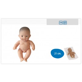 Păpușă Bebeluș Asiatic Băiețel 21 cm Miniland - imagine 2