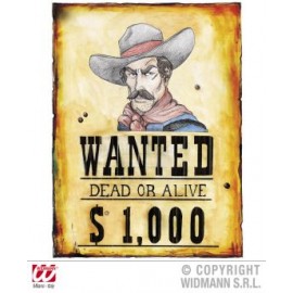 Poster Wanted Carnaval | Widmann Italia