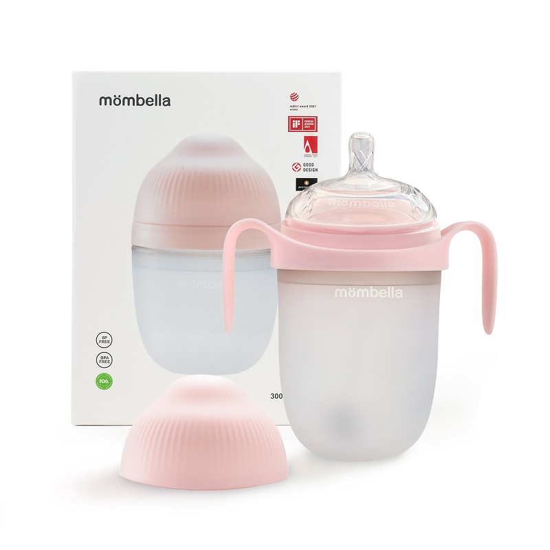 Biberon Mombella Anticolici 300ml, Roz - imagine 3