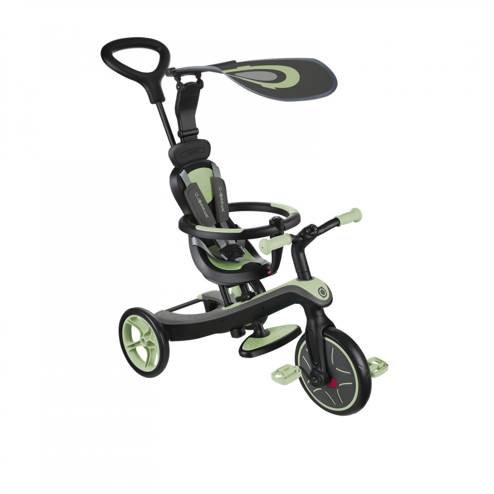 Globber Explorer 4 in 1 Verde Pal | Tricicleta Premium - imagine 4