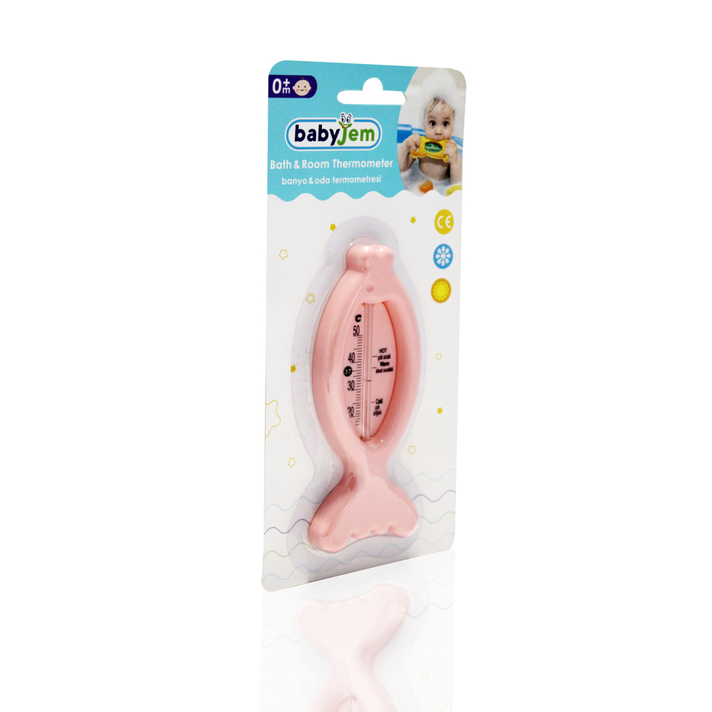 Termometru Baie BabyJem Fish Pink | Siguranta Bebe