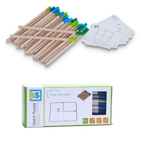 Puzzle Chibrituri BS Toys | 24 Piese Lemn - imagine 4