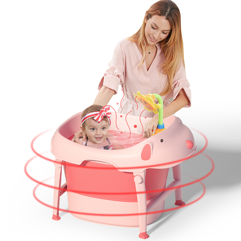 Cadita Little Mom Dog Pink Pliabila 77x44,5 cm - imagine 9
