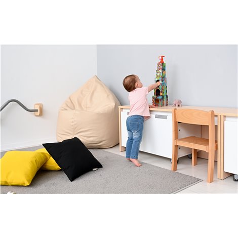 Fotoliu Puf Moje Bambino | Confort Premium, Bej - imagine 3