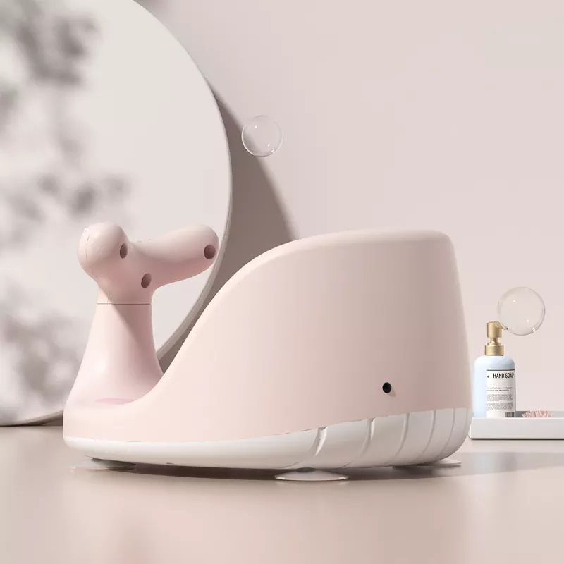 Scaun baie Little Mom Pink Whale, antiderapant - imagine 2