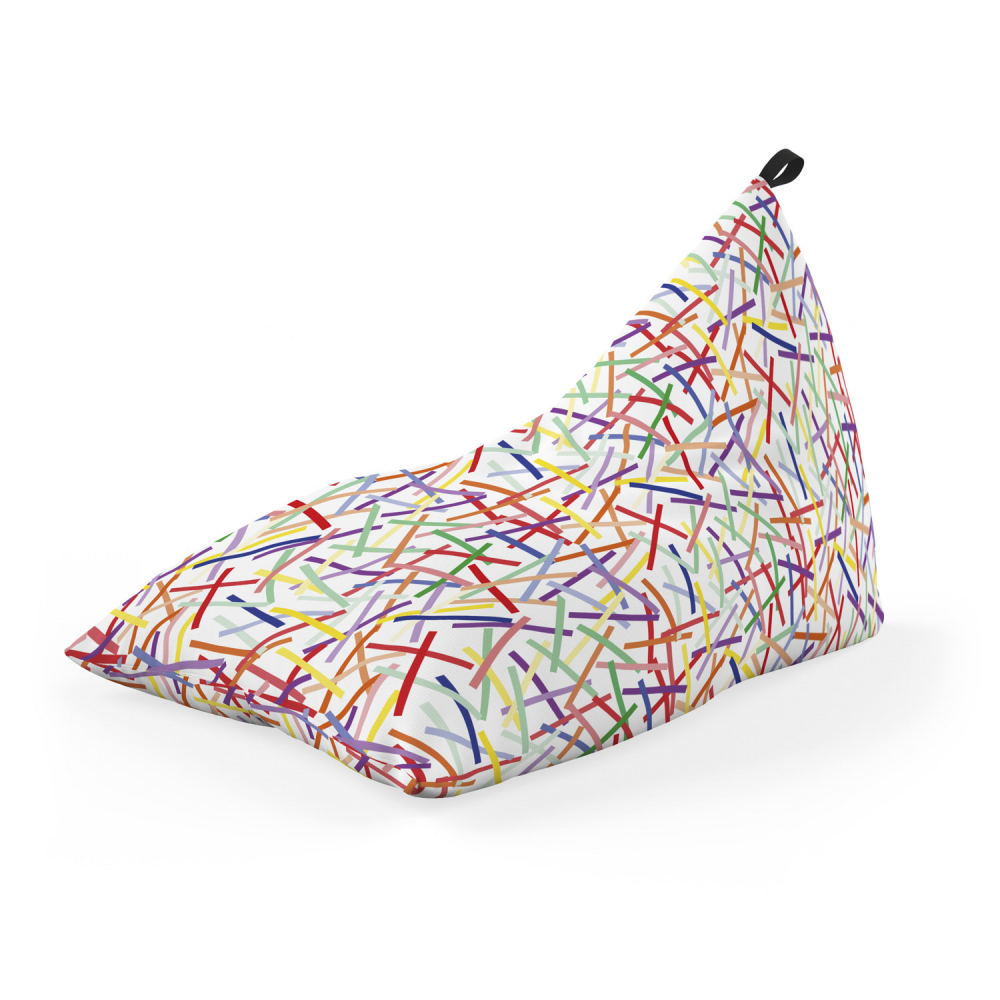 Fotoliu Puf Updeco Lounge Confetti Alb - imagine 5