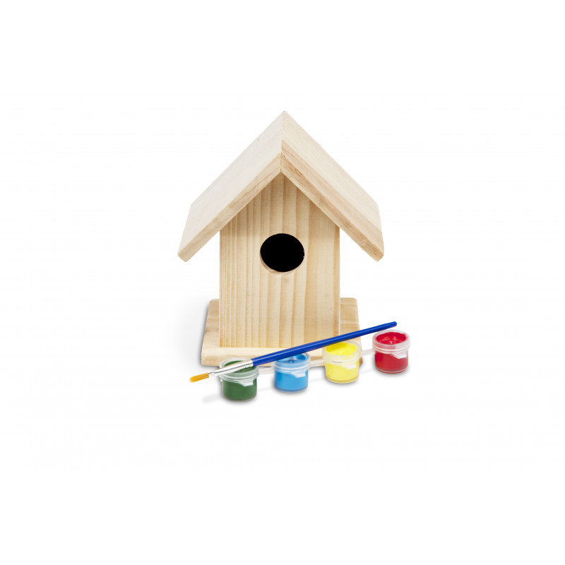 Set Pictat Casuta Pasarelelor Bs Toys - Lemn si Culori