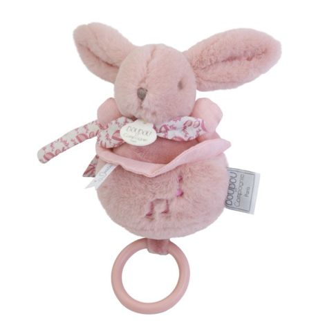 Iepuras Muzical Doudou 20cm Roz - Jucărie Melodică