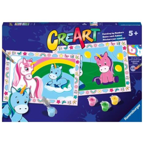 Ravensburger CreArt: Pictură Creativă cu Unicorni