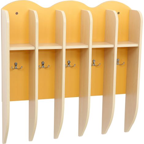 Cuier baie Moje Bambino galben, 5 carlige