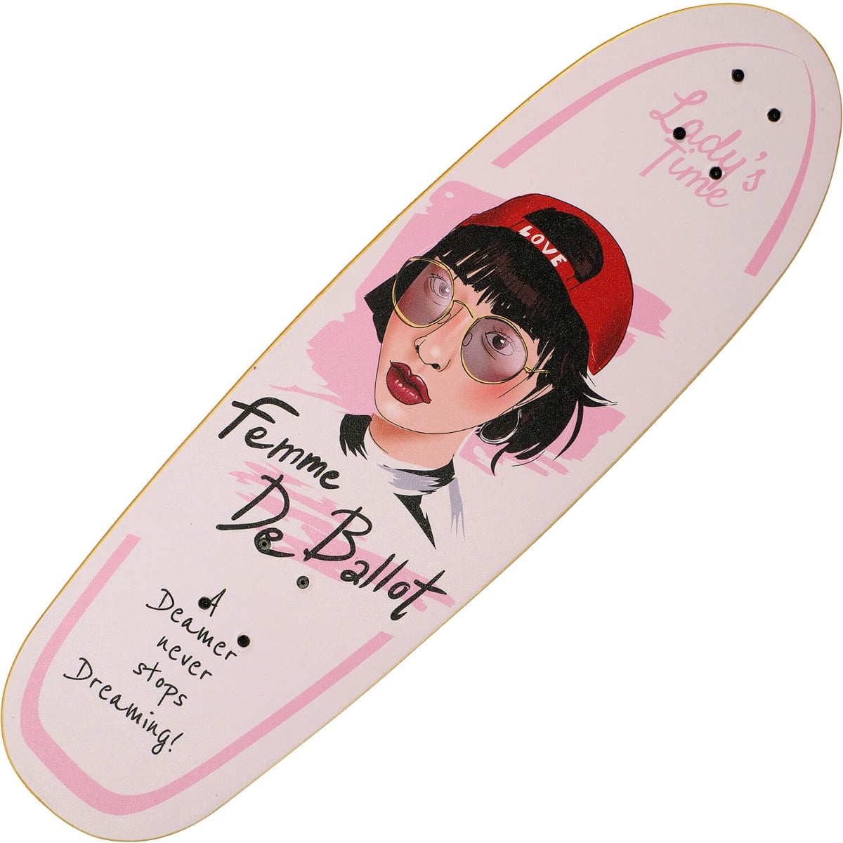 Skateboard Action One Femme Roz ABEC11