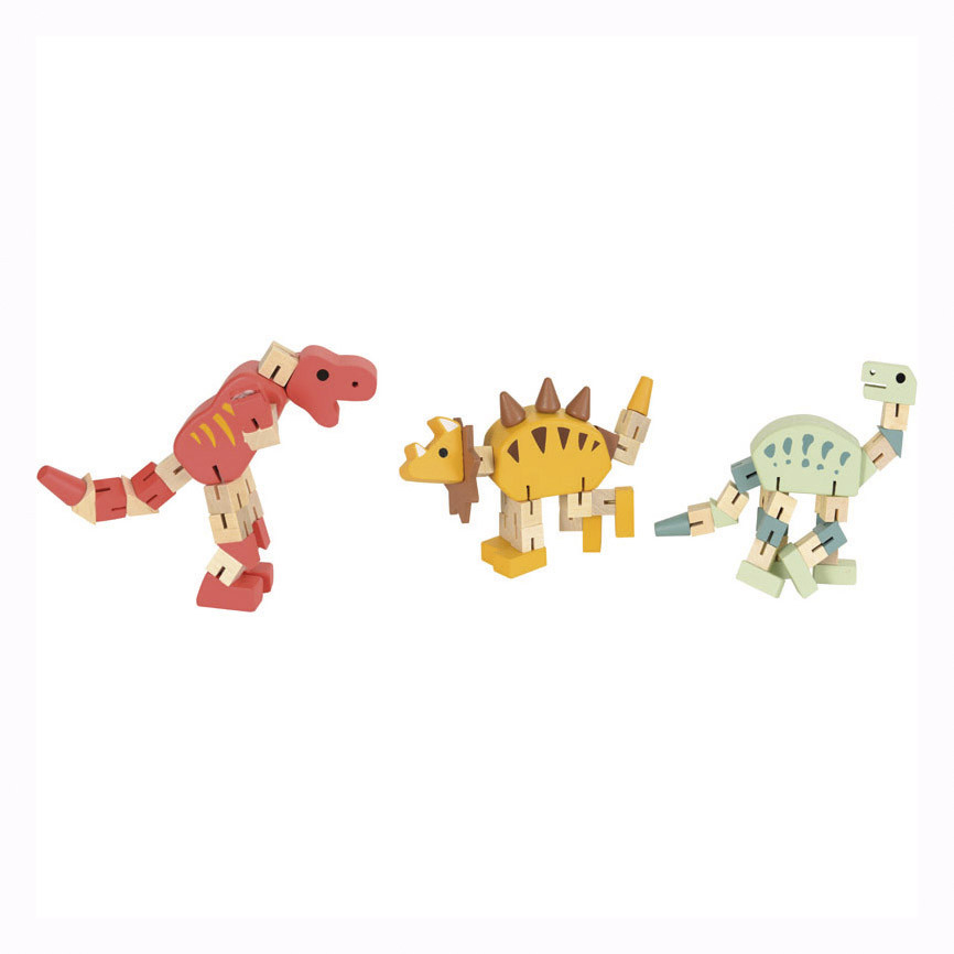 Jucărie Flexibilă Lemn Dinozaur Egmont - Motricitate