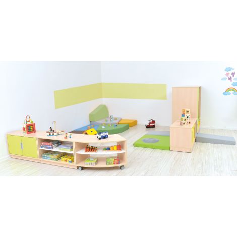 Dulap Quadro Curbat pe Roti S Moje Bambino - imagine 4