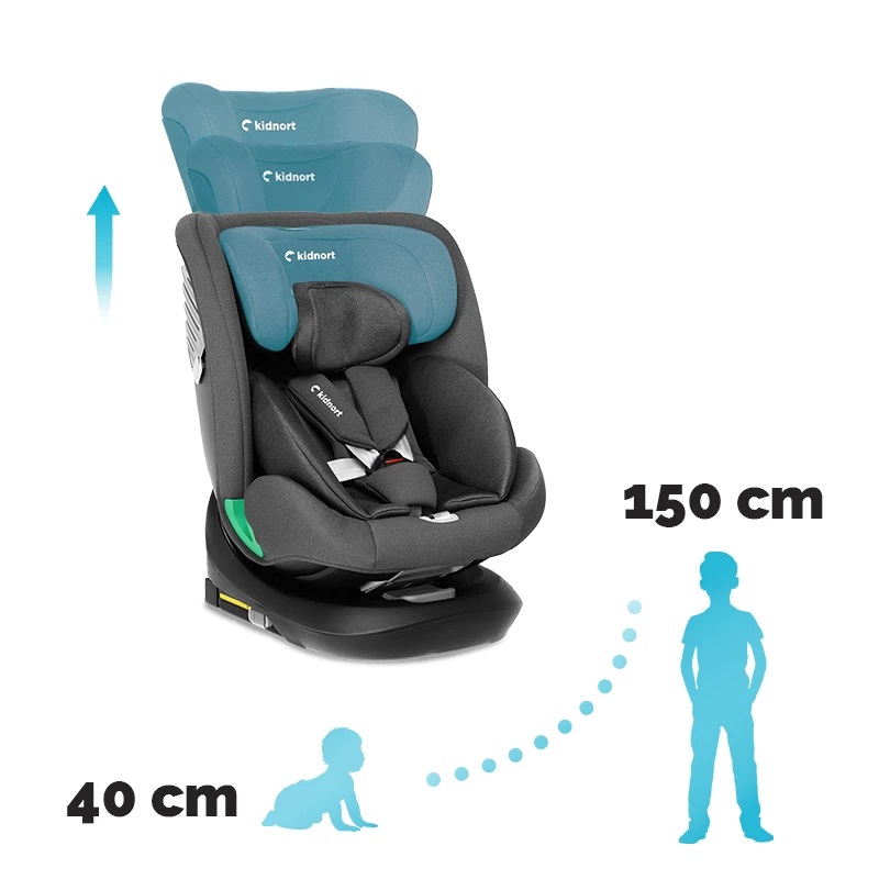 Kidnort Radjur Grey - Scaun Auto Rotativ i-Size - imagine 8