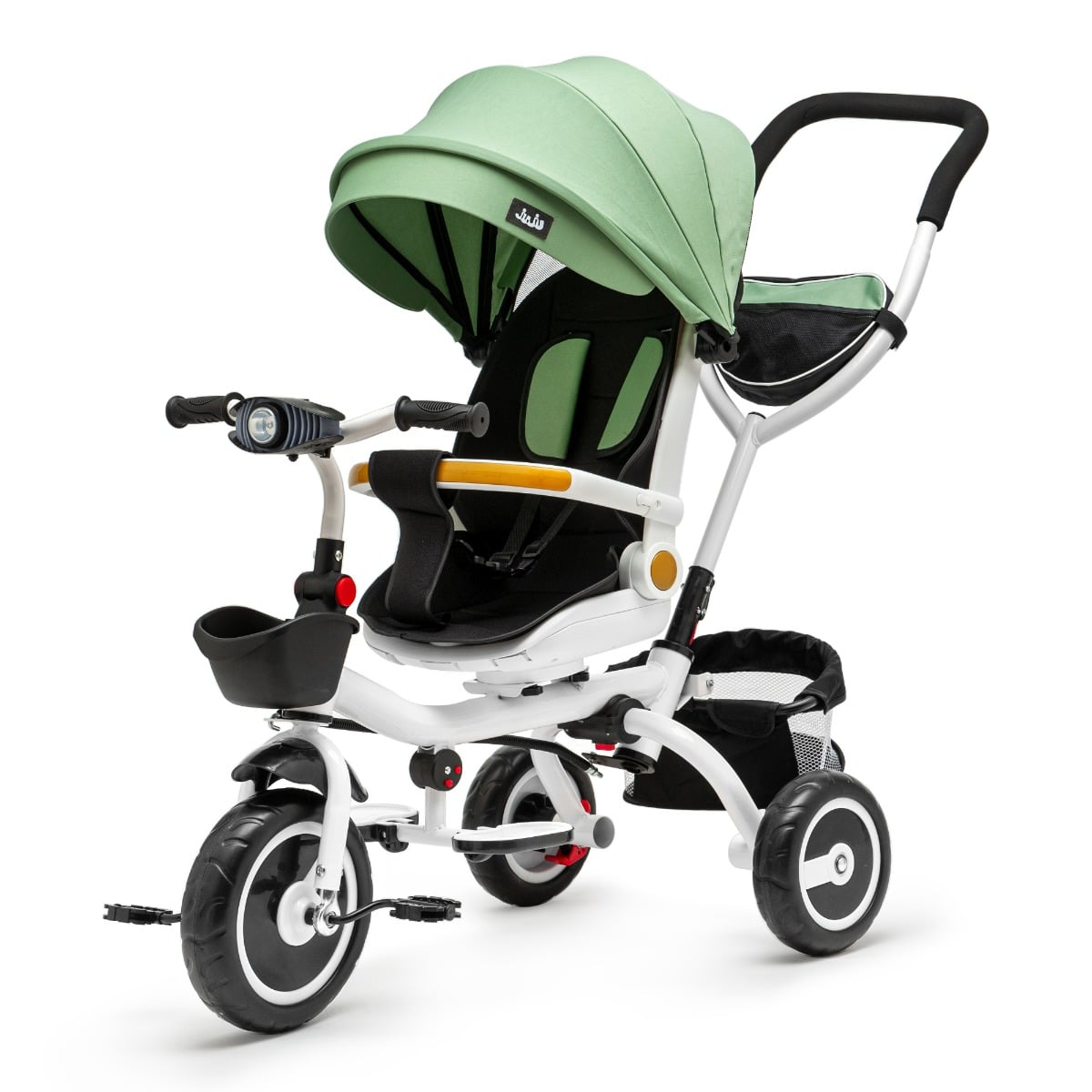 Tricicleta Juju Bliss Ride Verde, 3 Moduri, 360°