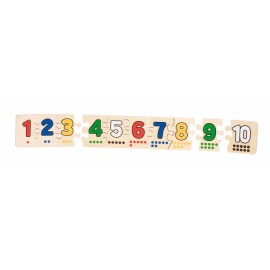 Puzzle Numere și Puncte Goki | Educațional Lemn - imagine 2