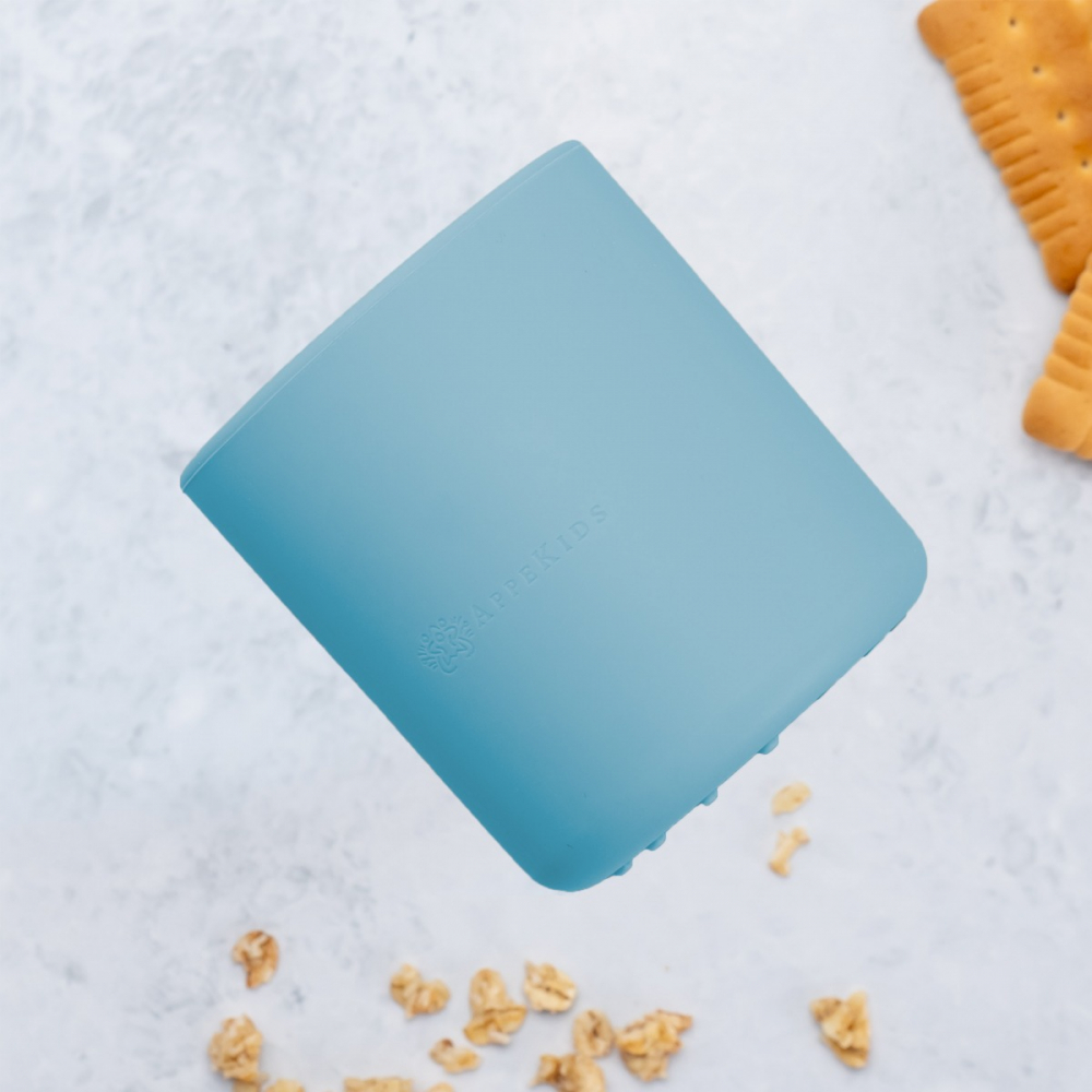 Pahar Silicon AppeKids Aqua Blue | Sigur & Rezistent - imagine 5