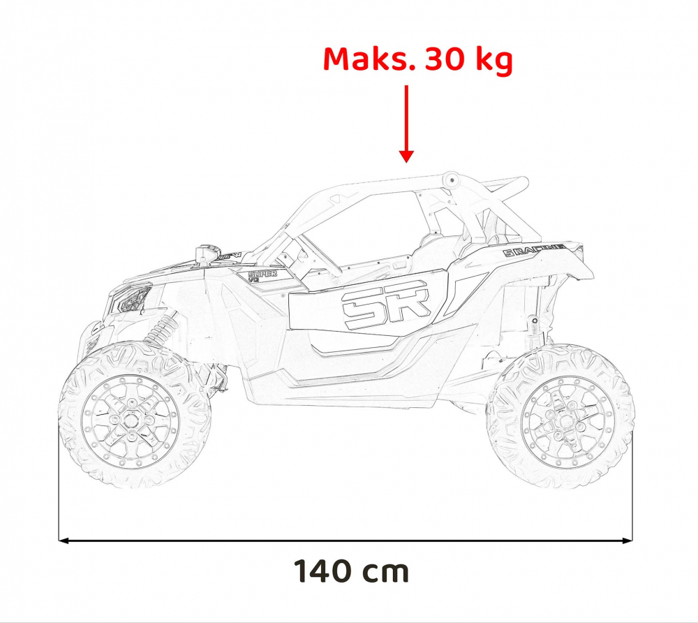 Masinuta Ramiz SR SUPER 66 Electrica | 4 Motoare - imagine 11