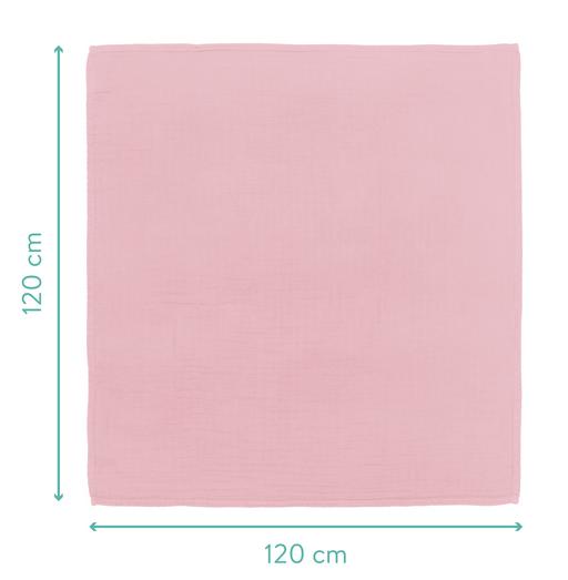 Muselina Fillikid Rose 120x120cm - Confort Premium - imagine 3