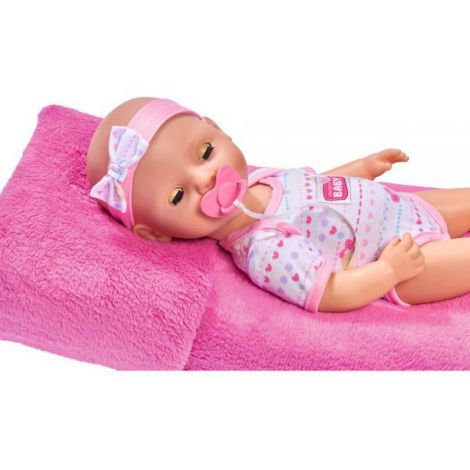Păpușă Simba New Born Baby 38 cm, Interactivă cu Accesorii - imagine 4