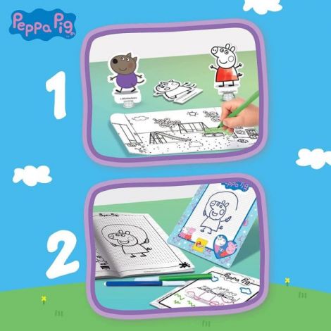 Kit Creație Lisciani Peppa Pig - Ghiozdan Colorat - imagine 4