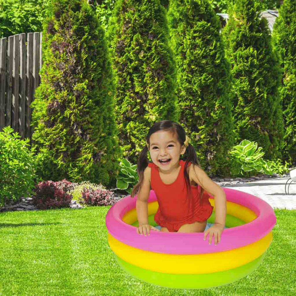 Piscina Gonflabila Intex Tricolor 61x22 cm Copii - imagine 10