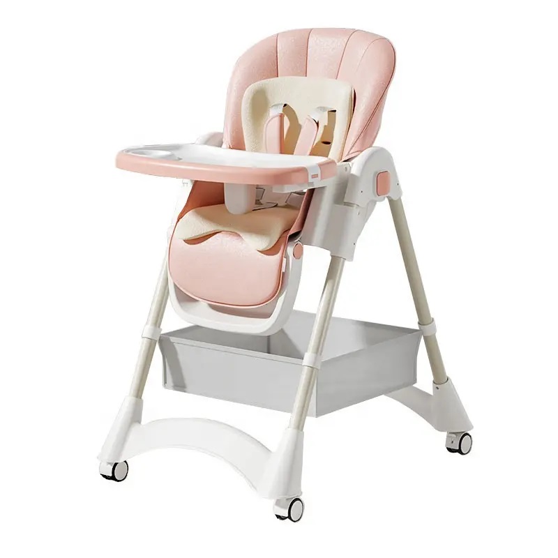 Scaun Masa Pliabil Little Mom Pink, cu Reductor - imagine 9