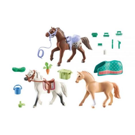 Playmobil - 3 Cai Cu Accesorii pentru Copii - imagine 4
