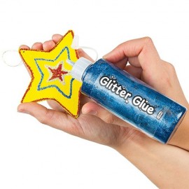Lipici Jumbo Gliter Baker Ross | Set 6 Culori - imagine 2