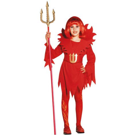 Costum Diavoliță Halloween Roșu Widmann - imagine 2