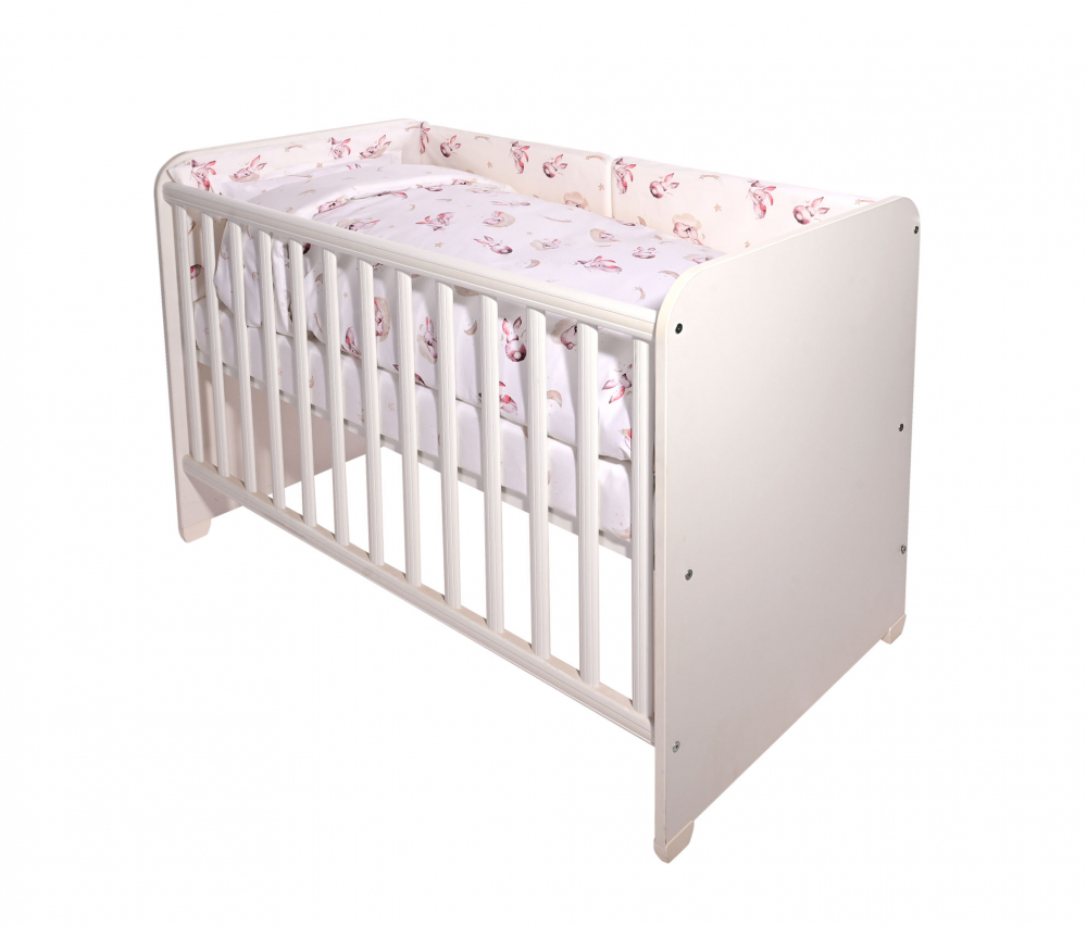 Set lenjerie pat Lorelli Smile Bumbac Ranforce 60x120 - imagine 2
