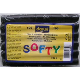 Pasta Modelaj Neagră Darwi 500g - Nu Se Usucă