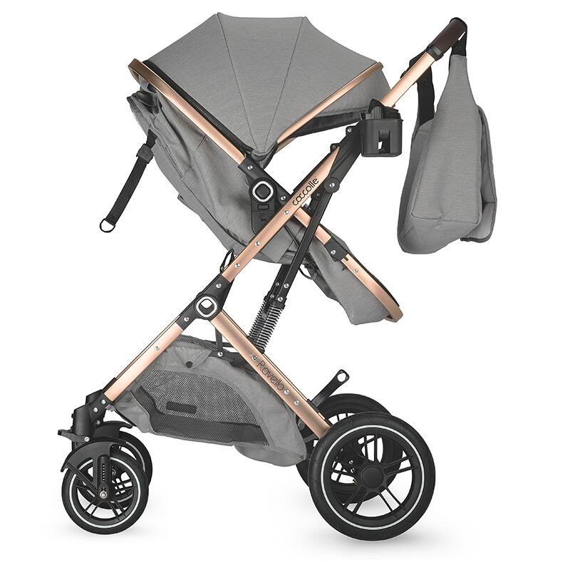 Carucior 3in1 Coccolle Ravello, Aluminiu, Gri - imagine 5