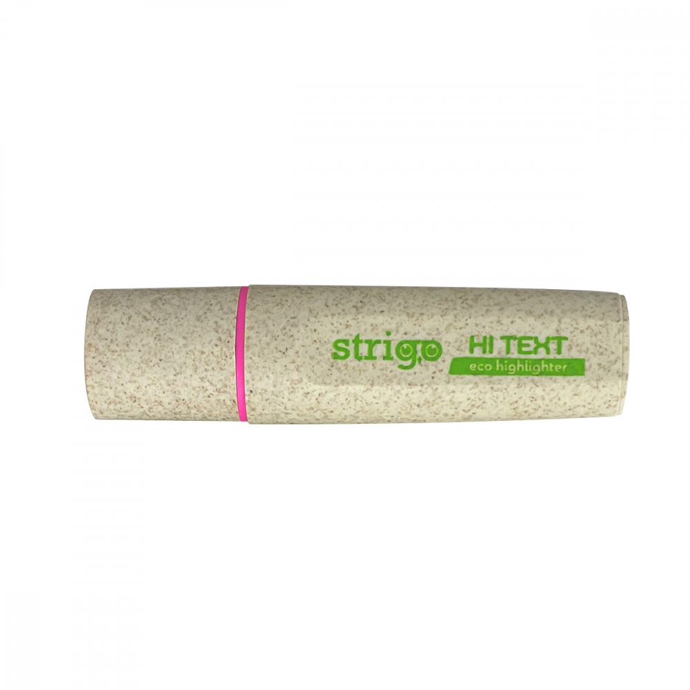 Evidențiator Strigo Roz Neon, Eco Friendly