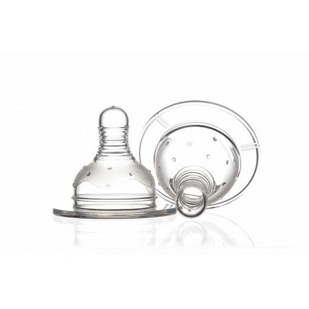 Set 2 Tetine Minut Baby Silicon Gât Larg 6+