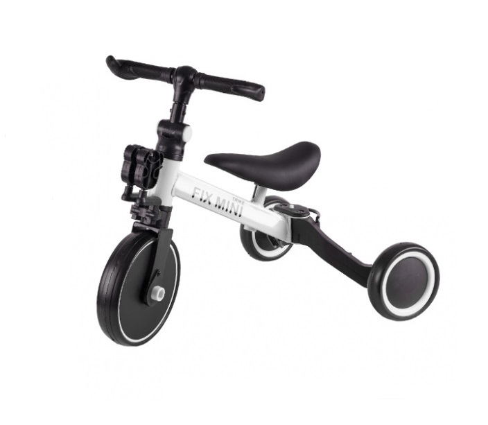 Tricicleta Ikonka 3in1 Trike Fix White, Alba - imagine 6