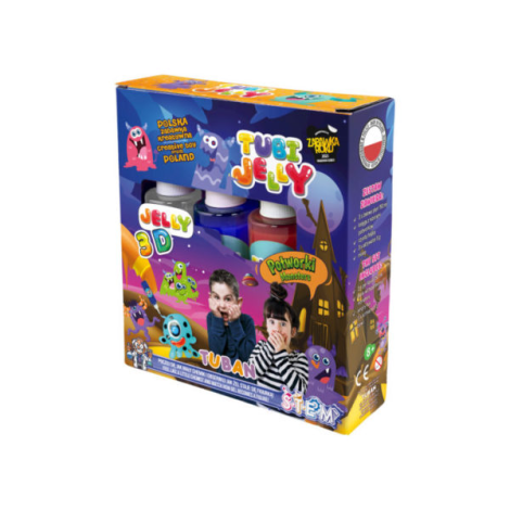Set Tubi Jelly Monstri 3 Culori - Jucarie Creativa Tuban
