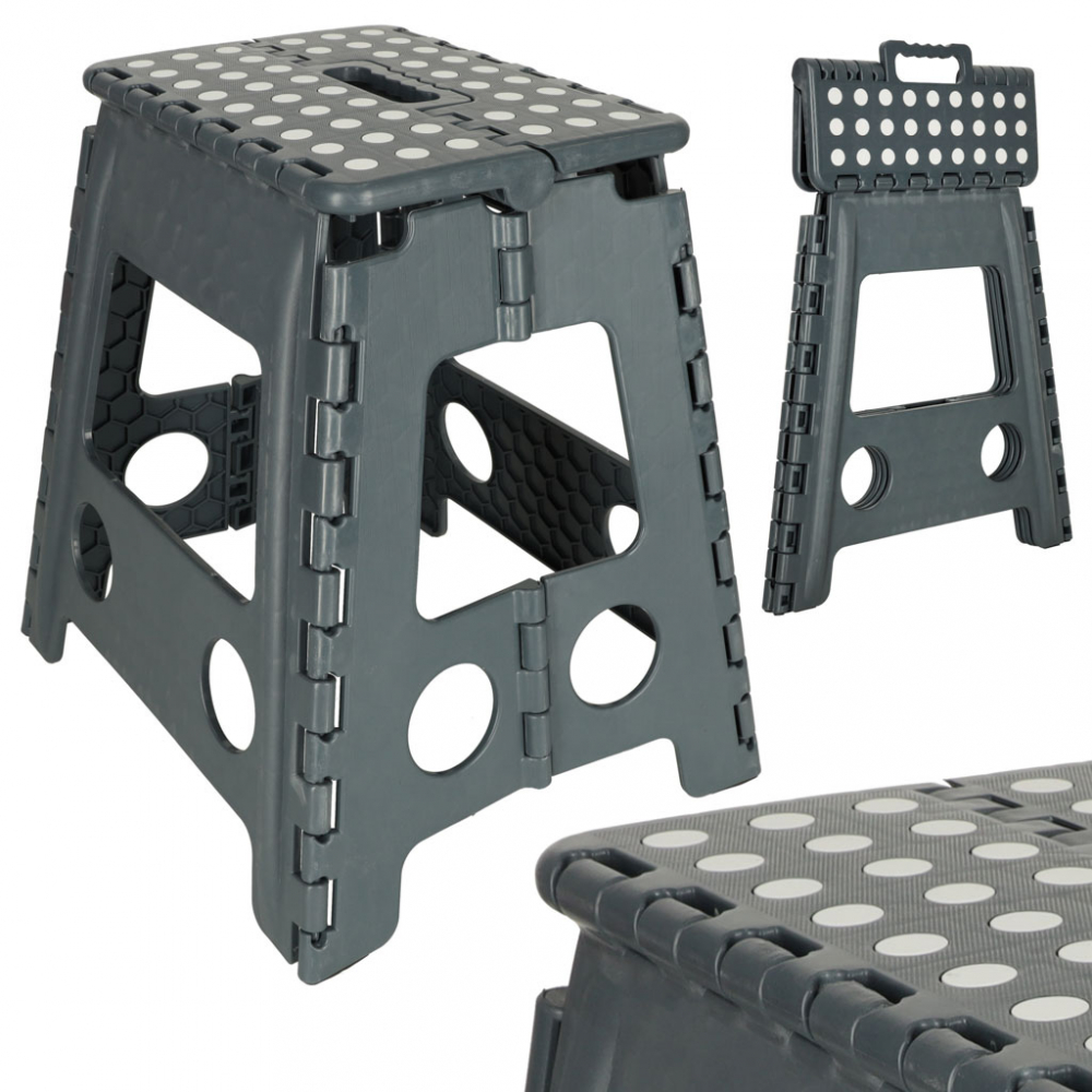 Scaunel Pliabil Ikonka 39 cm, Dark Grey