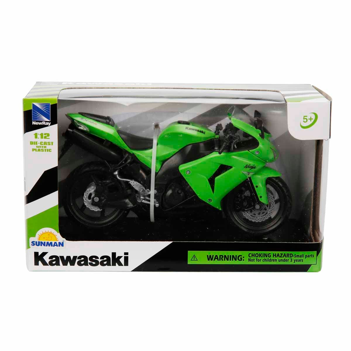 Motocicleta New Ray Kawasaki ZX-10R 1:12 Metal