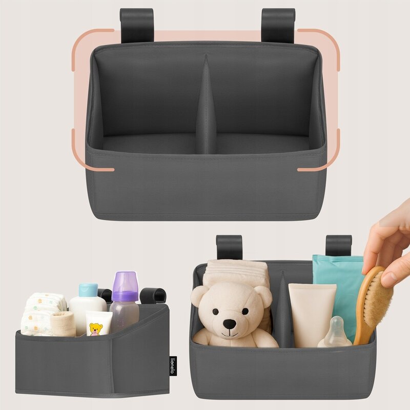 Organizator Lionelo Sidepocket S Gri - Ordonare Eficientă - imagine 5