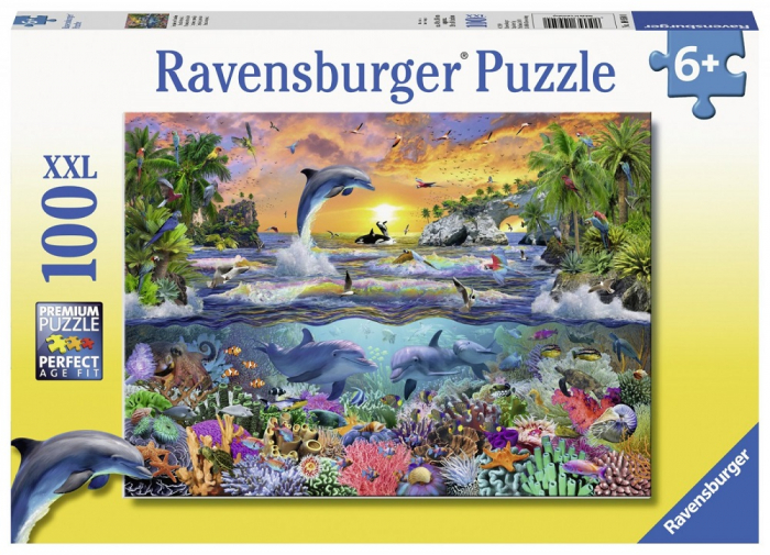 Puzzle Ravensburger Paradis Tropical, 100 Piese