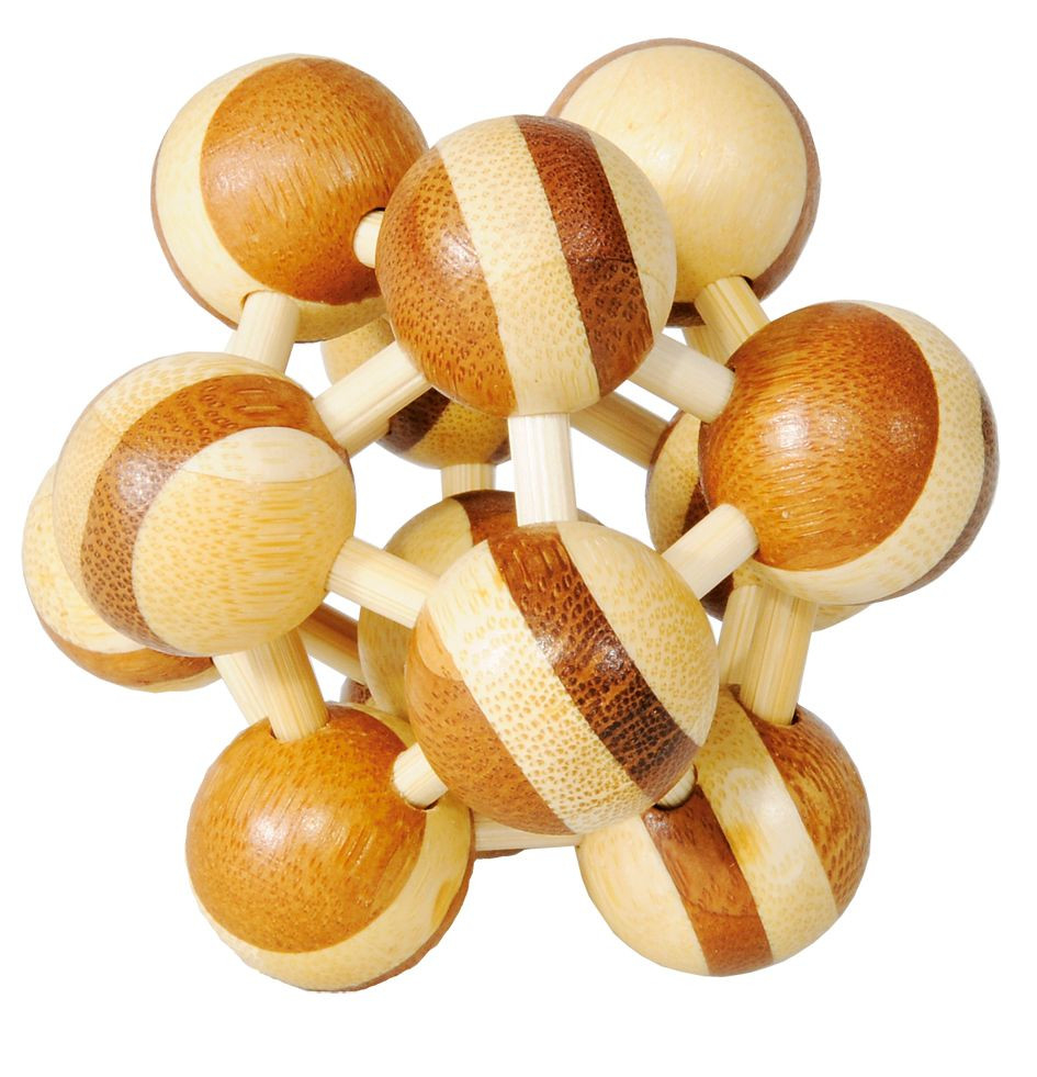 IQ Puzzle 3D Atom Fridolin | Joc Logic Lemn