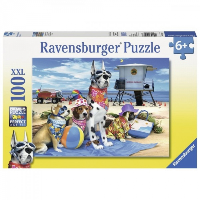 Puzzle Ravensburger Cățeluși pe Plajă