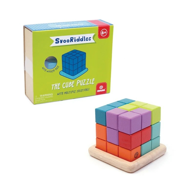 Puzzle Cub 3D Svoora - Joc Lemn Educativ