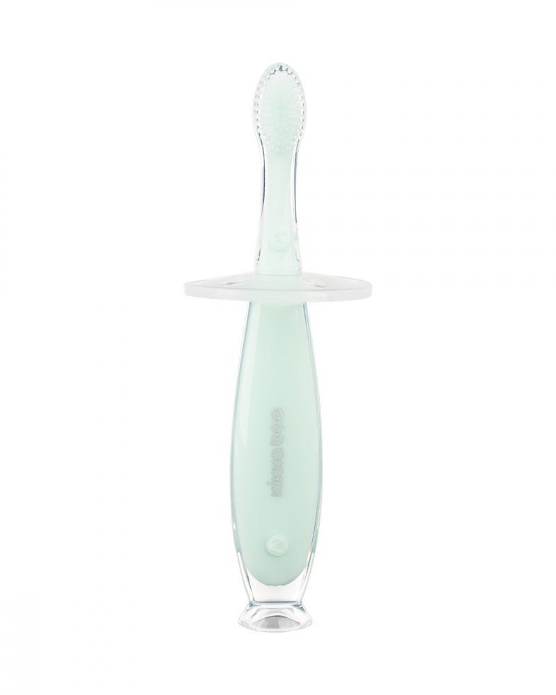 Periuță KikkaBoo Softy Mint, silicon, cu ventuză - imagine 2